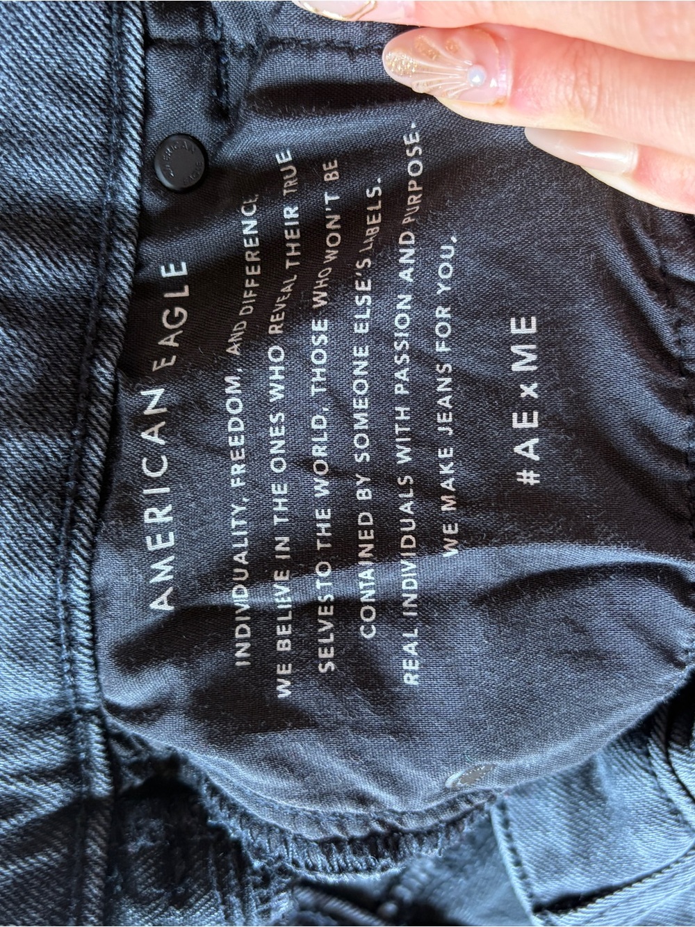American Eagle Outfitters Men's Slim Straight Jeans in Charcoal - Picture 4 of 5